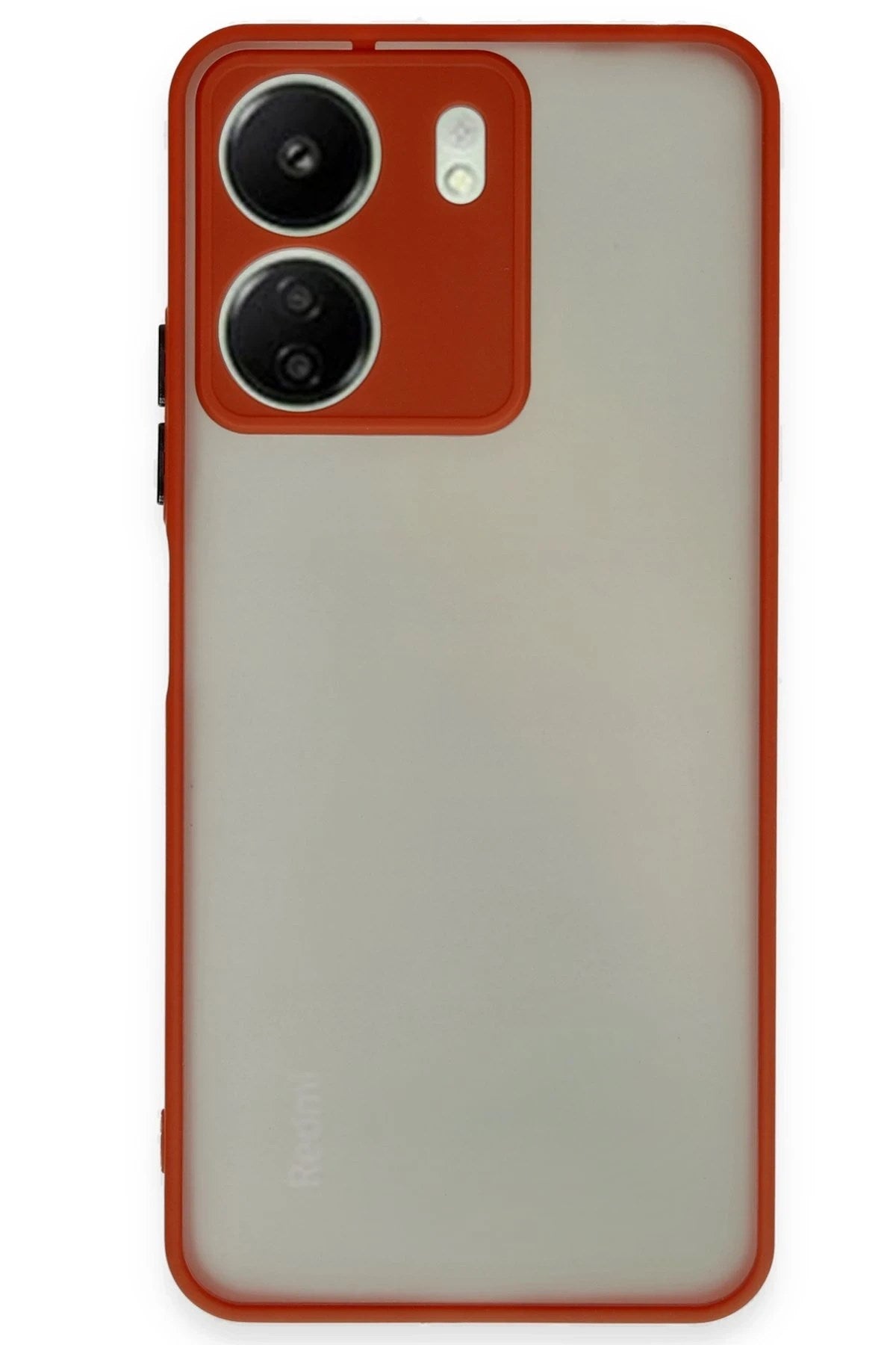 Mey İthalat® Redmi 13C Kılıf Montreal Silikon Kapak - Kırmızı