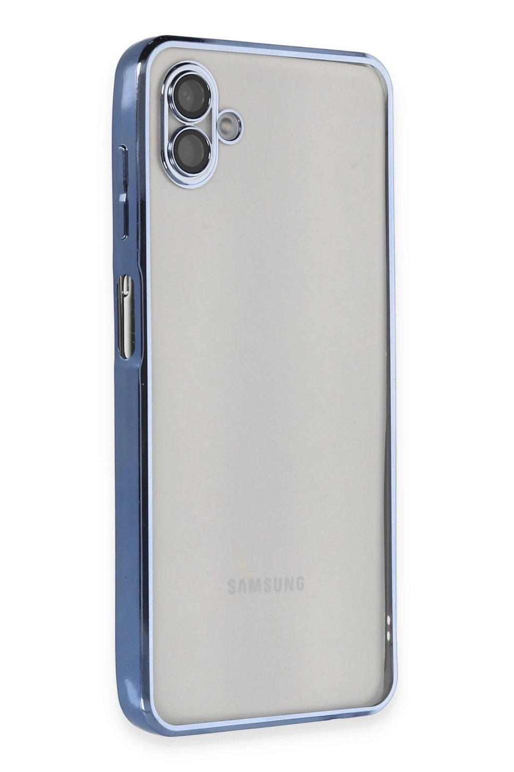 Mey İthalat® Samsung Galaxy A04 Kılıf Lensli Silikon - Açık Mavi