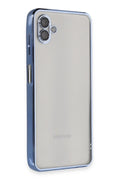 Mey İthalat® Samsung Galaxy A04 Kılıf Lensli Silikon - Açık Mavi