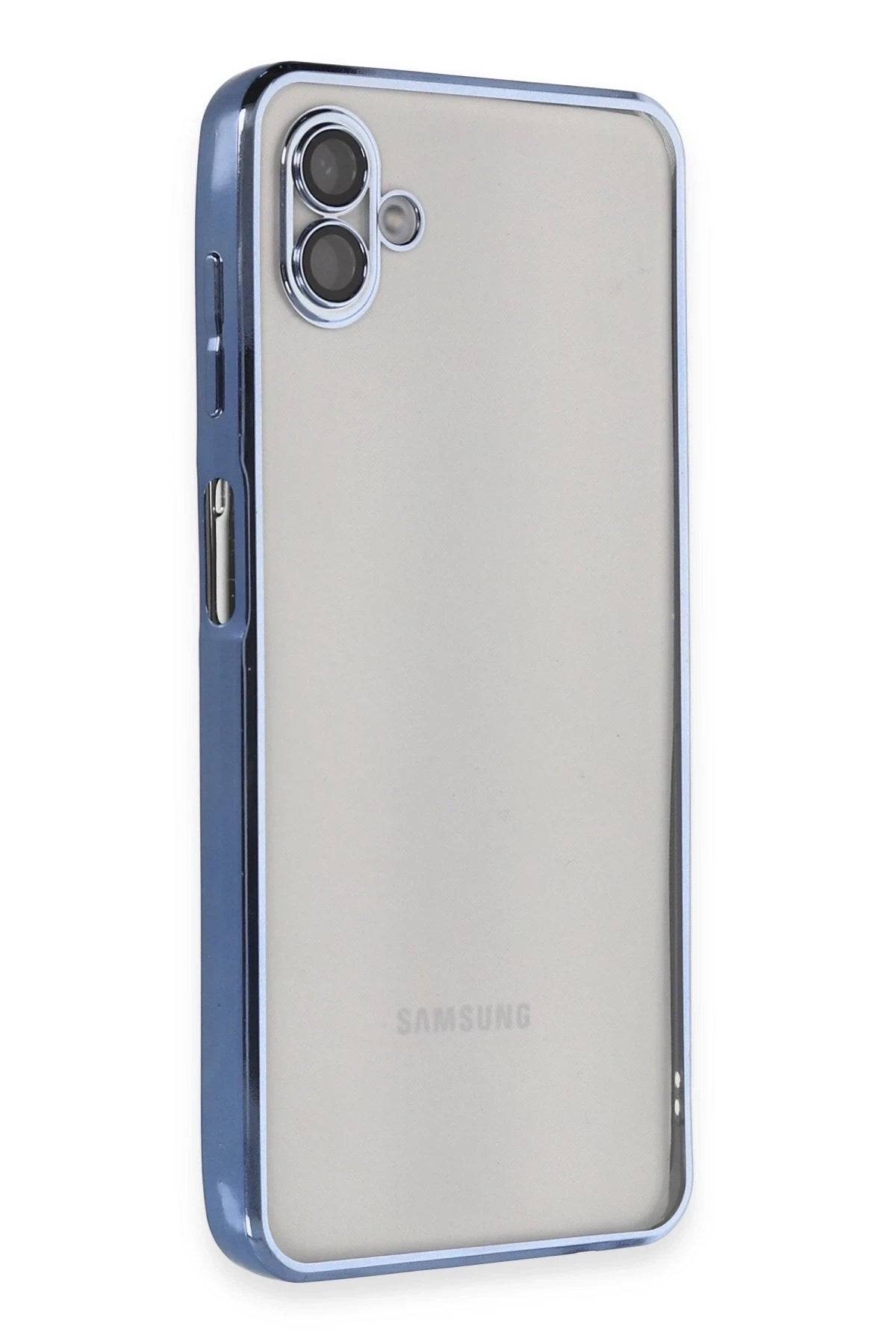 Mey İthalat® Samsung Galaxy A04 Kılıf Lensli Silikon - Açık Mavi