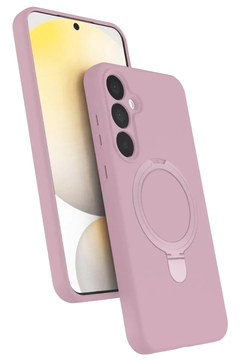 Mey İthalat® Samsung Galaxy A16 5G Regal Magsafe Standlı Kapak - Açık Pembe