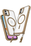 Mey İthalat® iPhone 12 Kılıf Enka Magsafe Silikon Kılıf - Desert