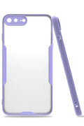 Mey İthalat® iPhone 7 Plus Kılıf Platin Silikon - Lila