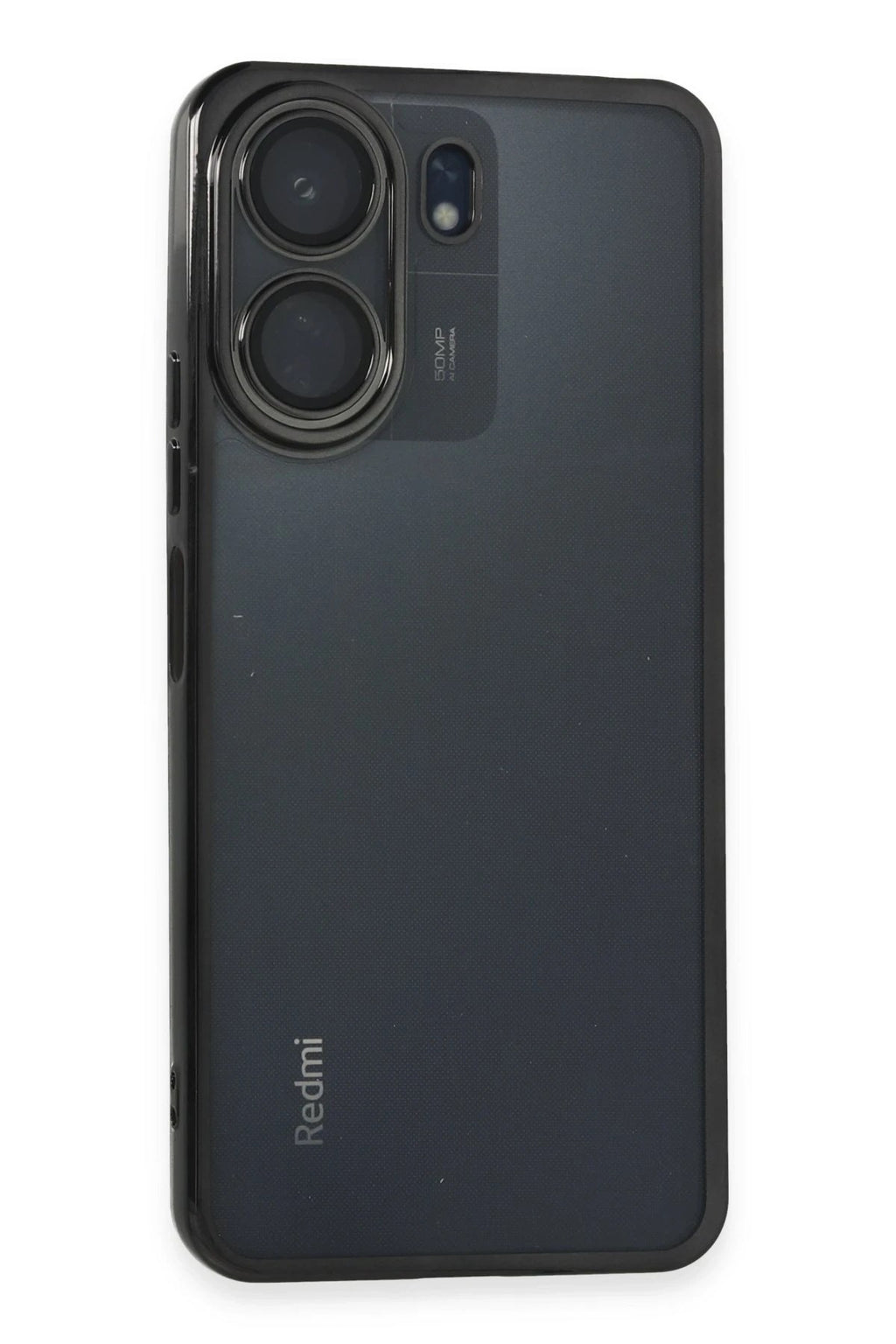 Mey İthalat® Redmi 13C Kılıf Lensli Silikon - Siyah