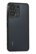 Mey İthalat® Redmi 13C Kılıf Lensli Silikon - Siyah
