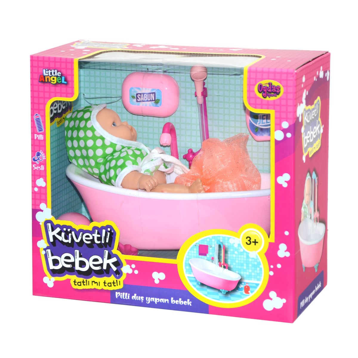 02605 Oydaş, Pilli Küvette Duş Yapan Bebek