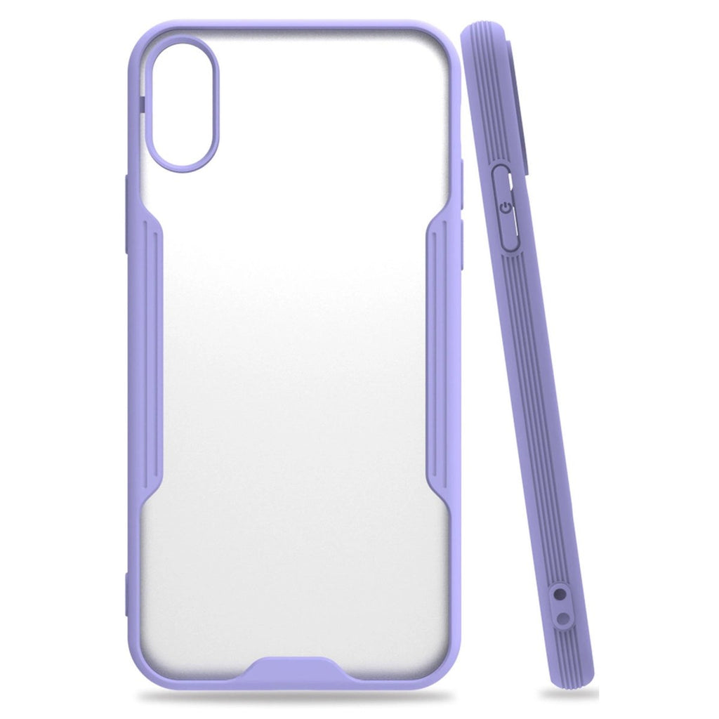 Mey İthalat® iPhone X Kılıf Platin Silikon - Lila