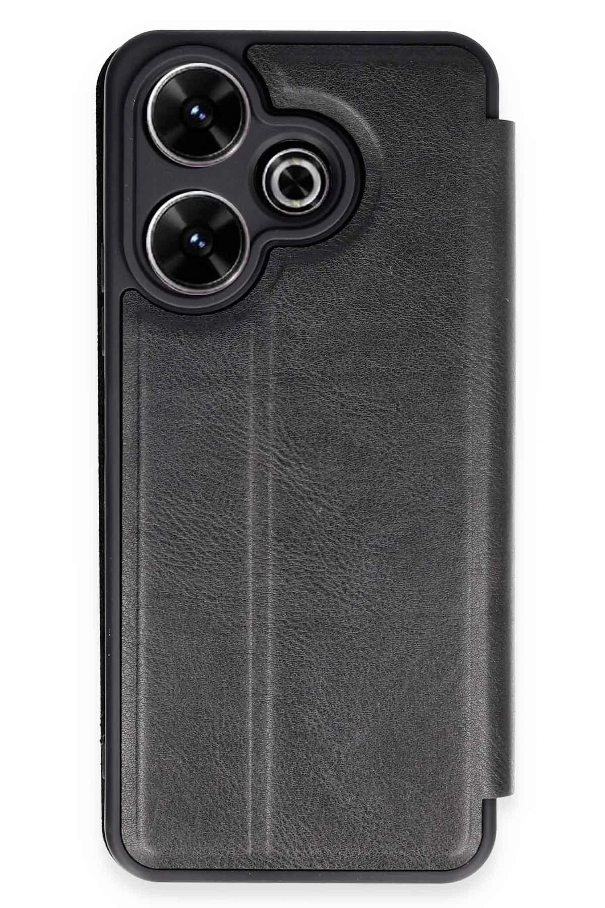 Mey İthalat® Redmi 13 4G Kılıf Flip Cover - Siyah