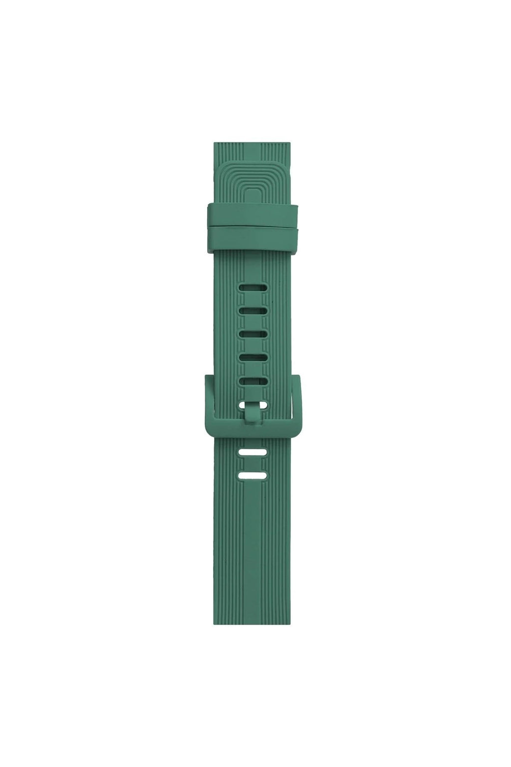 Mey İthalat® Watch 38mm KR408 Çizgili Silikon Kordon - Yeşil