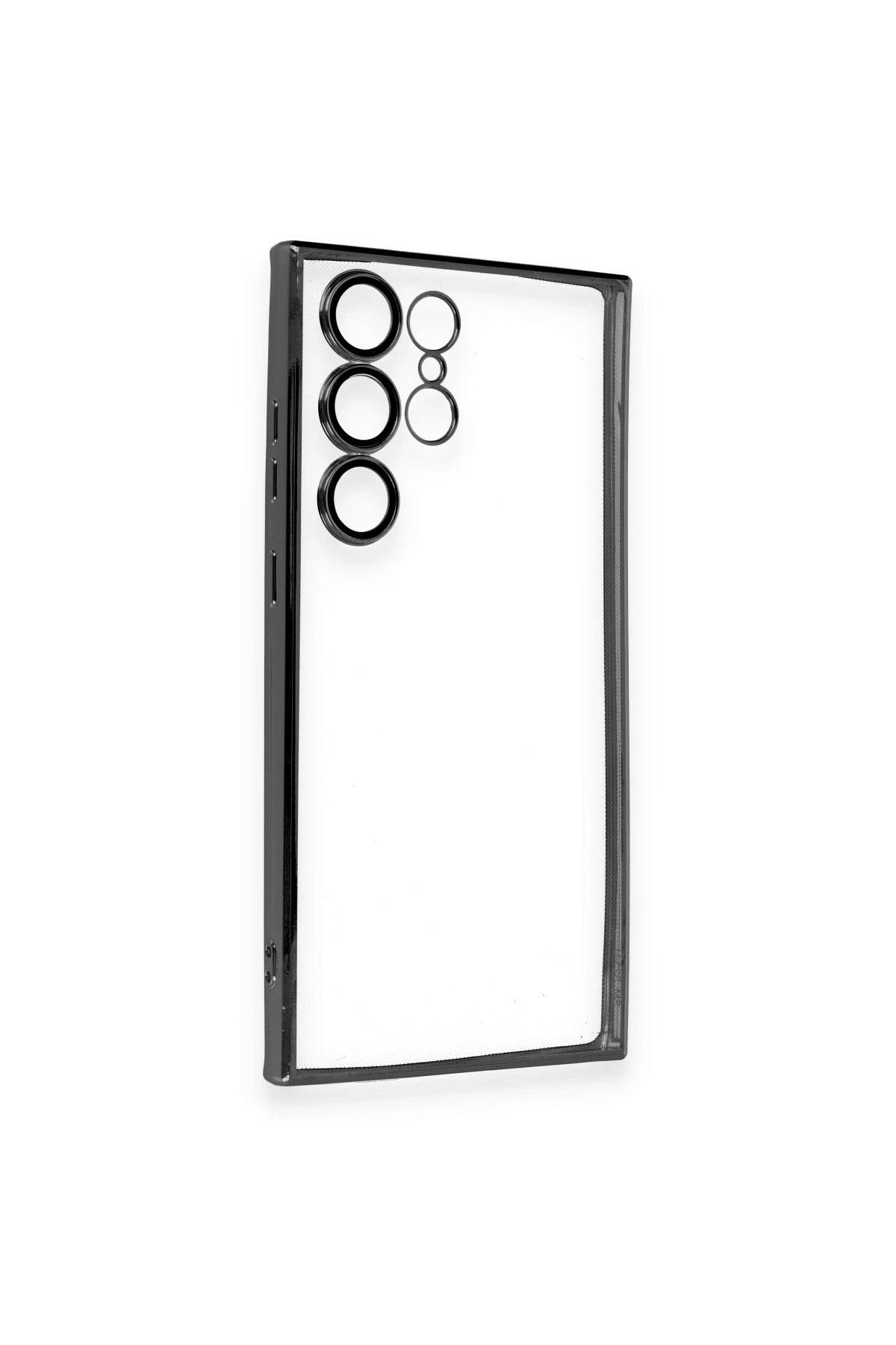 Mey İthalat® Samsung Galaxy S23 Ultra Kılıf Lensli Silikon - Siyah