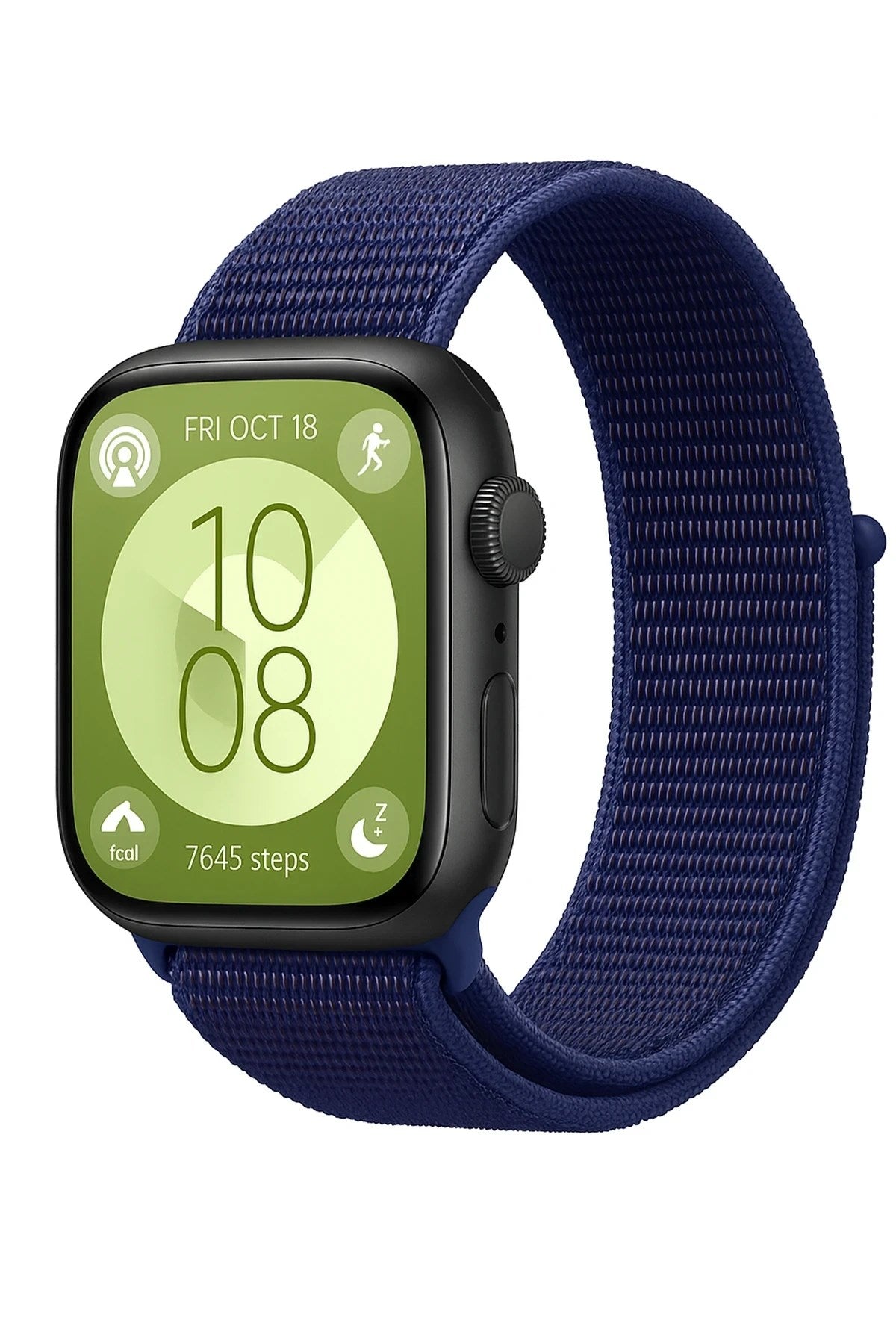 Mey İthalat® Huawei Fit 4 Hasırlı Cırtcırtlı Kordon - Lacivert-Mürdüm