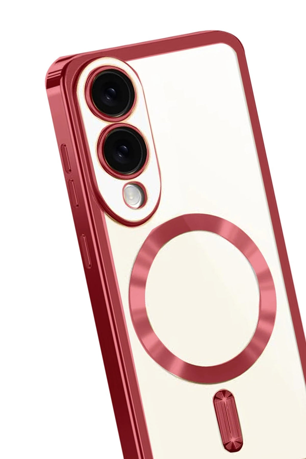 Mey İthalat® Samsung Galaxy S25 Edge Kross Magneticsafe Kapak - Kırmızı