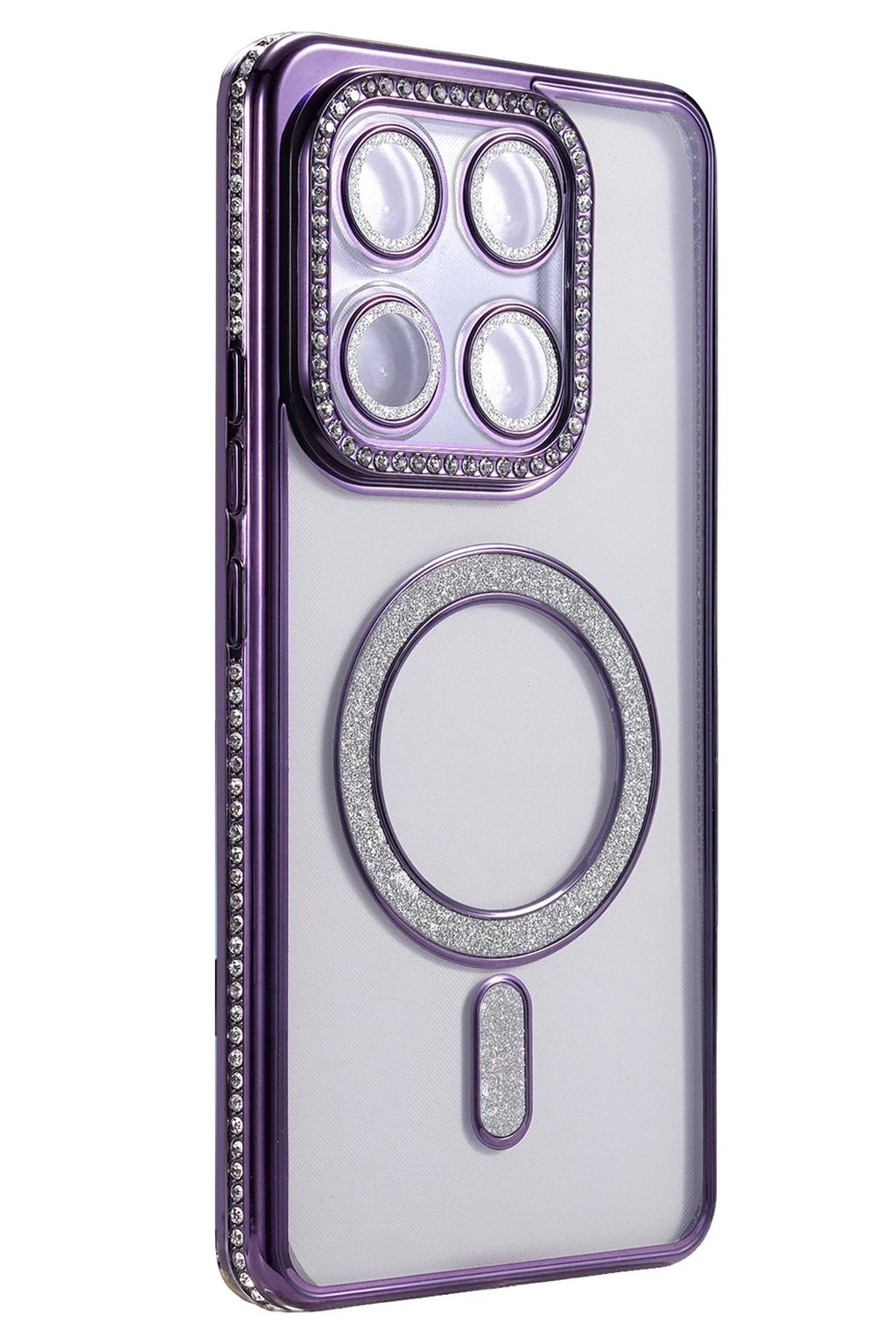 Mey İthalat® Mi 15T Pro Joke Simli Magneticsafe Kılıf - Derin Mor