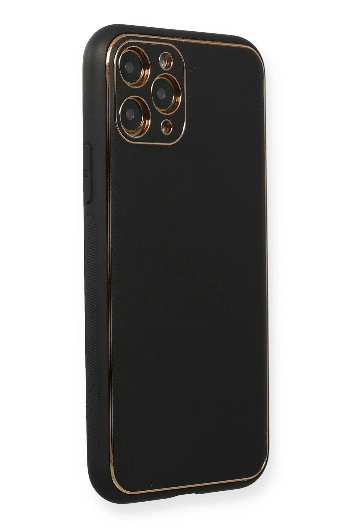 Mey İthalat® iPhone 11 Pro Max Kılıf Coco Deri Silikon Kapak - Siyah