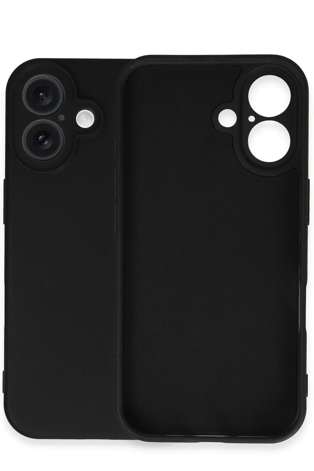 Mey İthalat® iPhone 16 Plus Kılıf Nano içi Kadife Silikon - Siyah