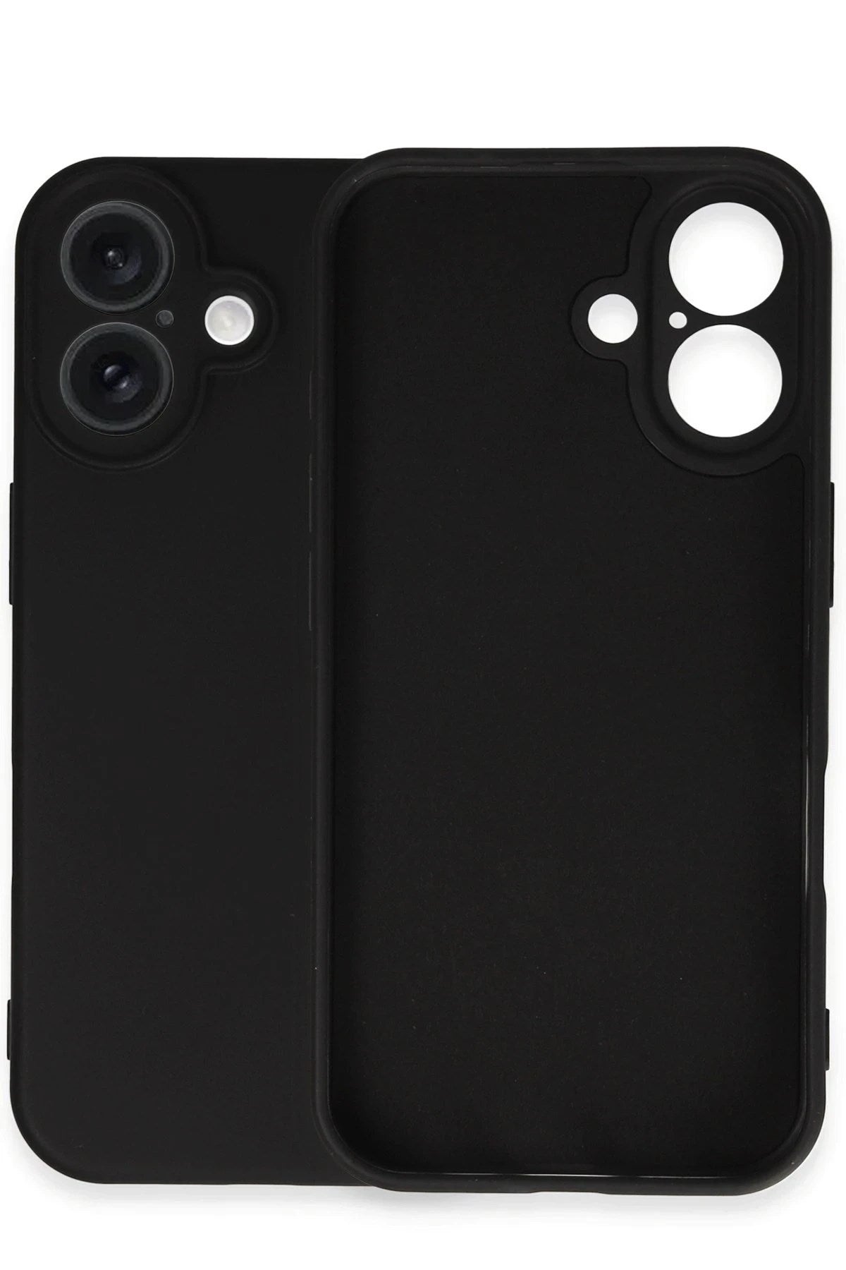 Mey İthalat® iPhone 16 Plus Kılıf Nano içi Kadife Silikon - Siyah