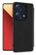 Mey İthalat® Redmi Note 13 Pro 4G Kılıf Flip Cover - Siyah