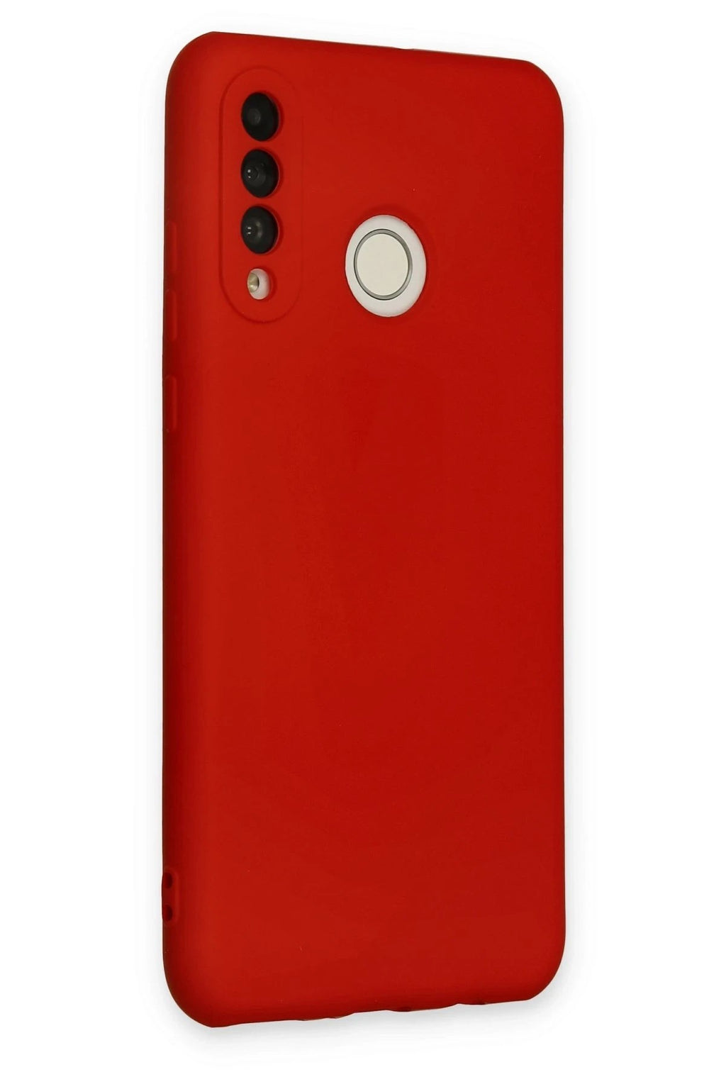 Mey İthalat® Huawei P30 Lite Kılıf Nano içi Kadife Silikon - Kırmızı
