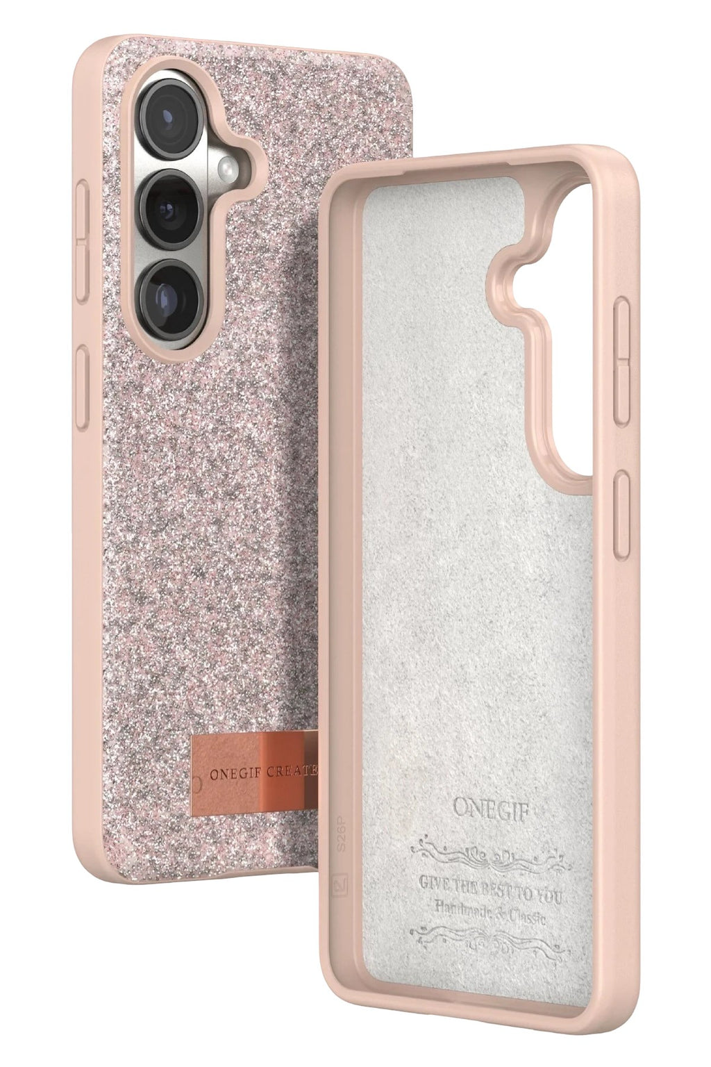 Mey İthalat® Samsung Galaxy S26 Plus Bright Simli Kapak - Pembe