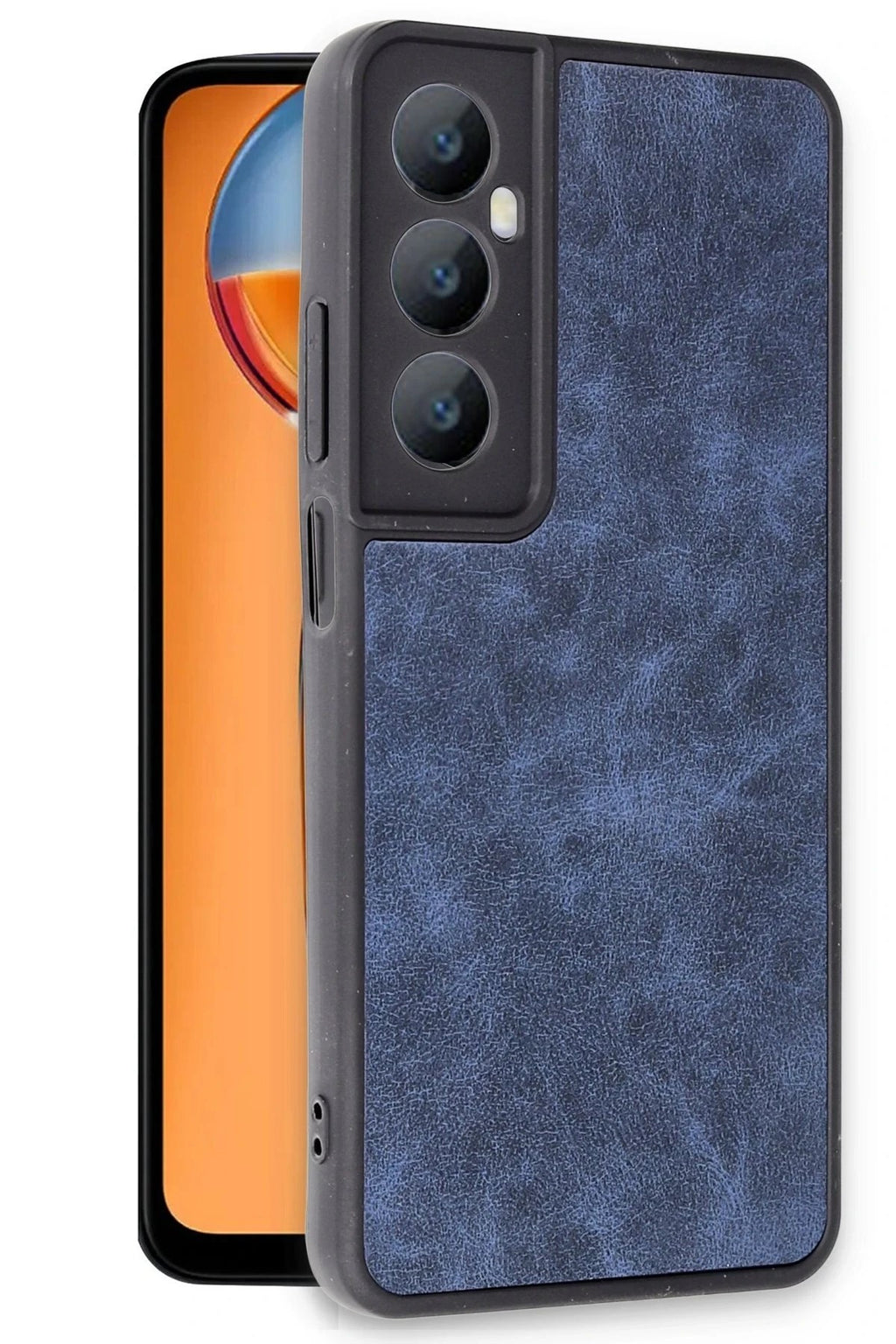 Mey İthalat® Realme C65 Kılıf Aras Deri Kapak - Lacivert
