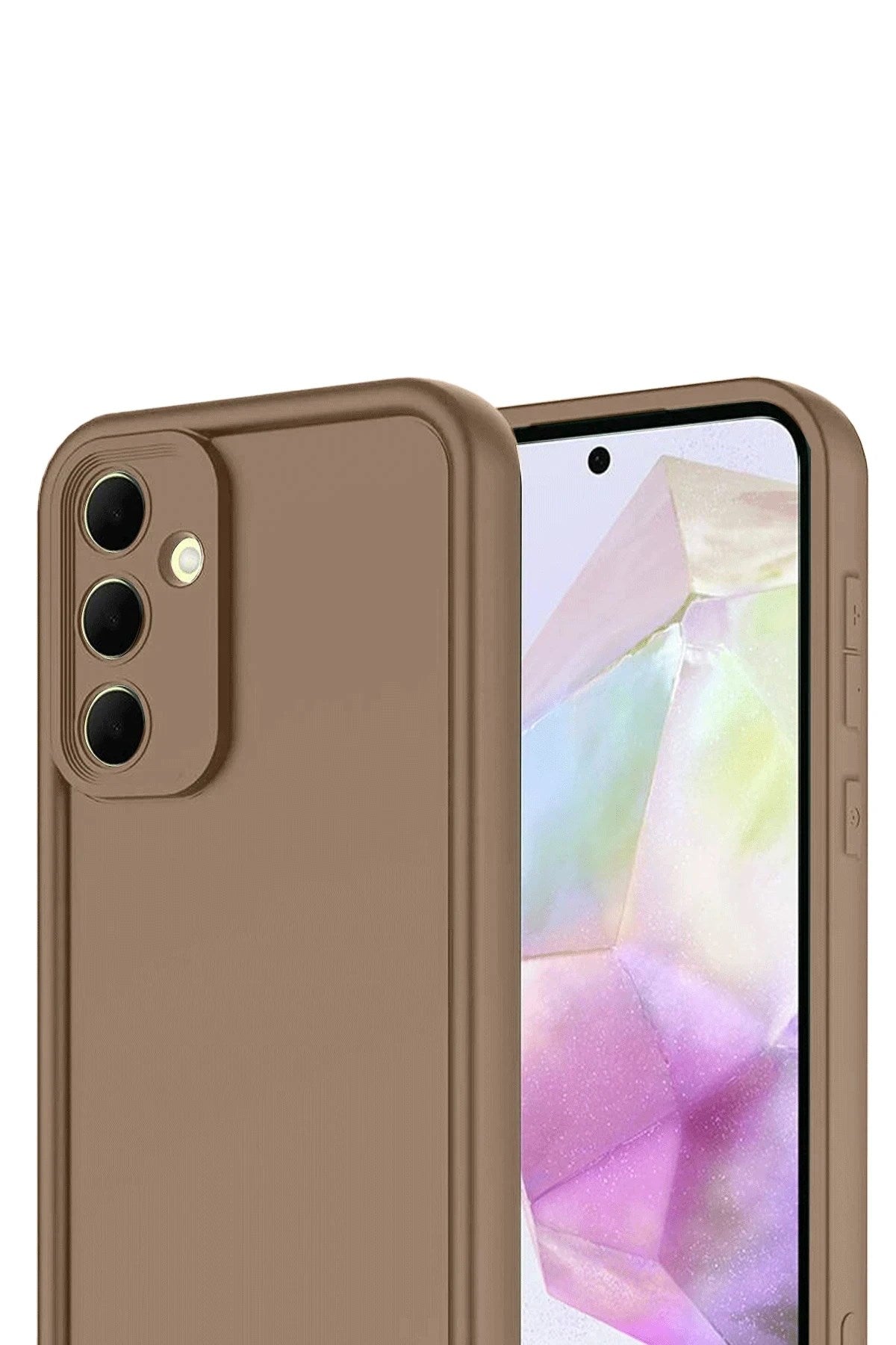 Mey İthalat® Samsung Galaxy A17 5G Viera Silikon - Kahverengi