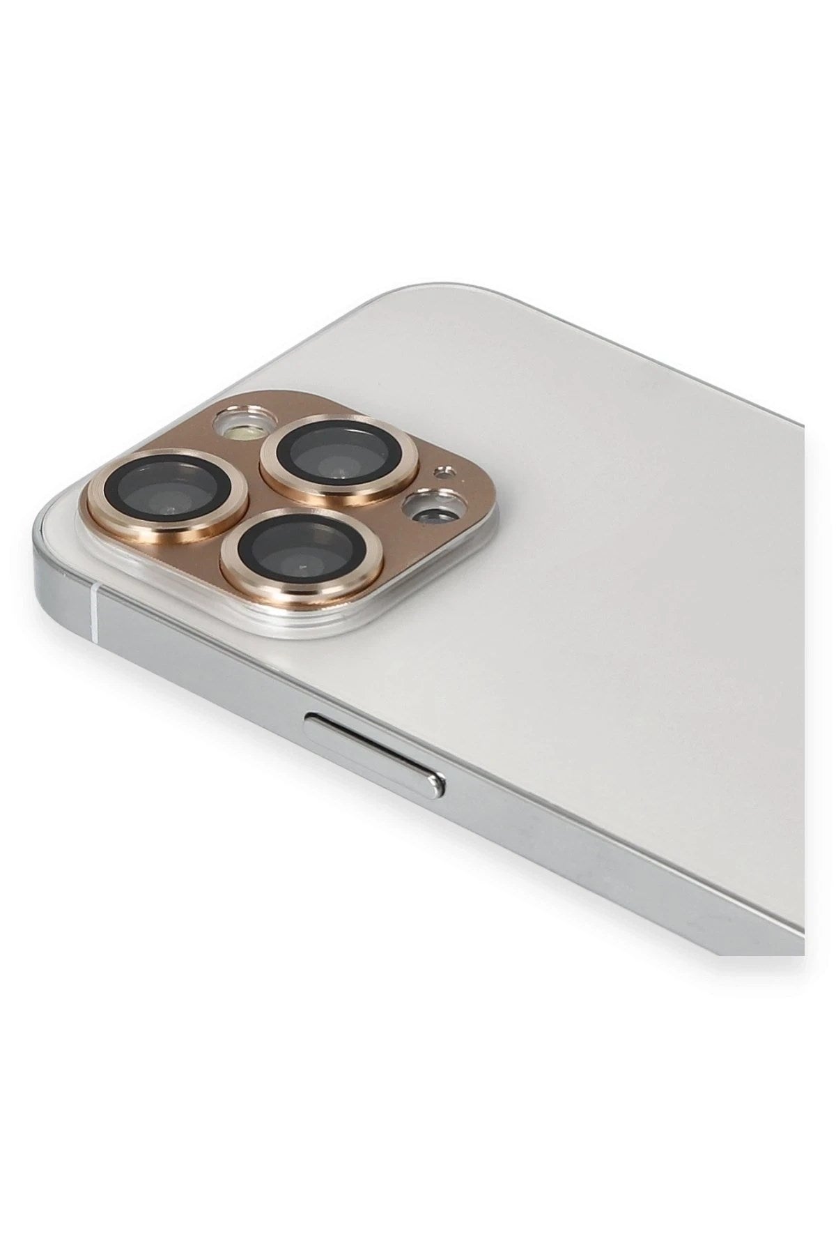 Mey İthalat® iPhone 13 Pro Max Pers Alüminyum Kamera Lens - Gold