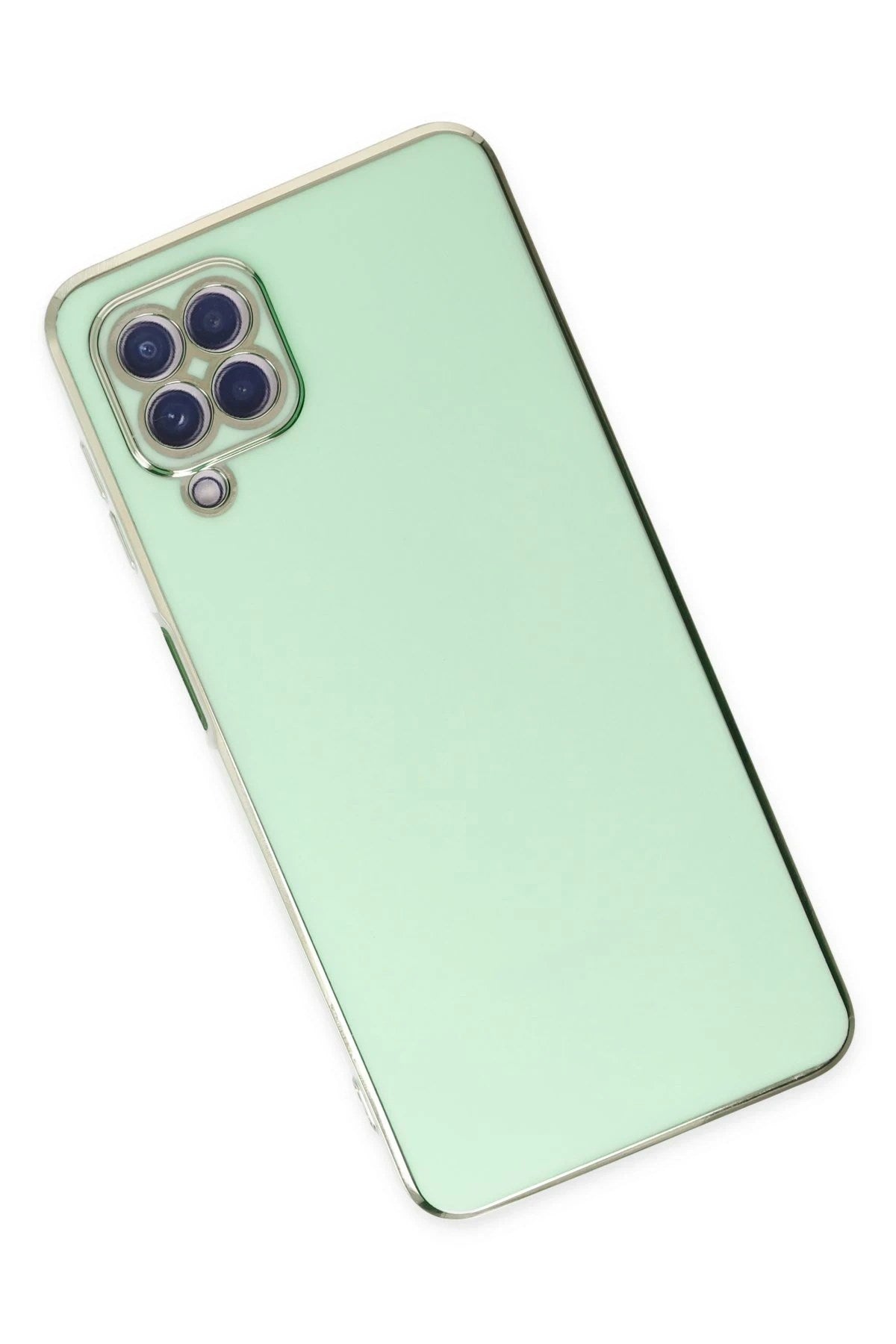 Mey İthalat® Samsung Galaxy A22 Kılıf Volet Silikon - Açık Yeşil