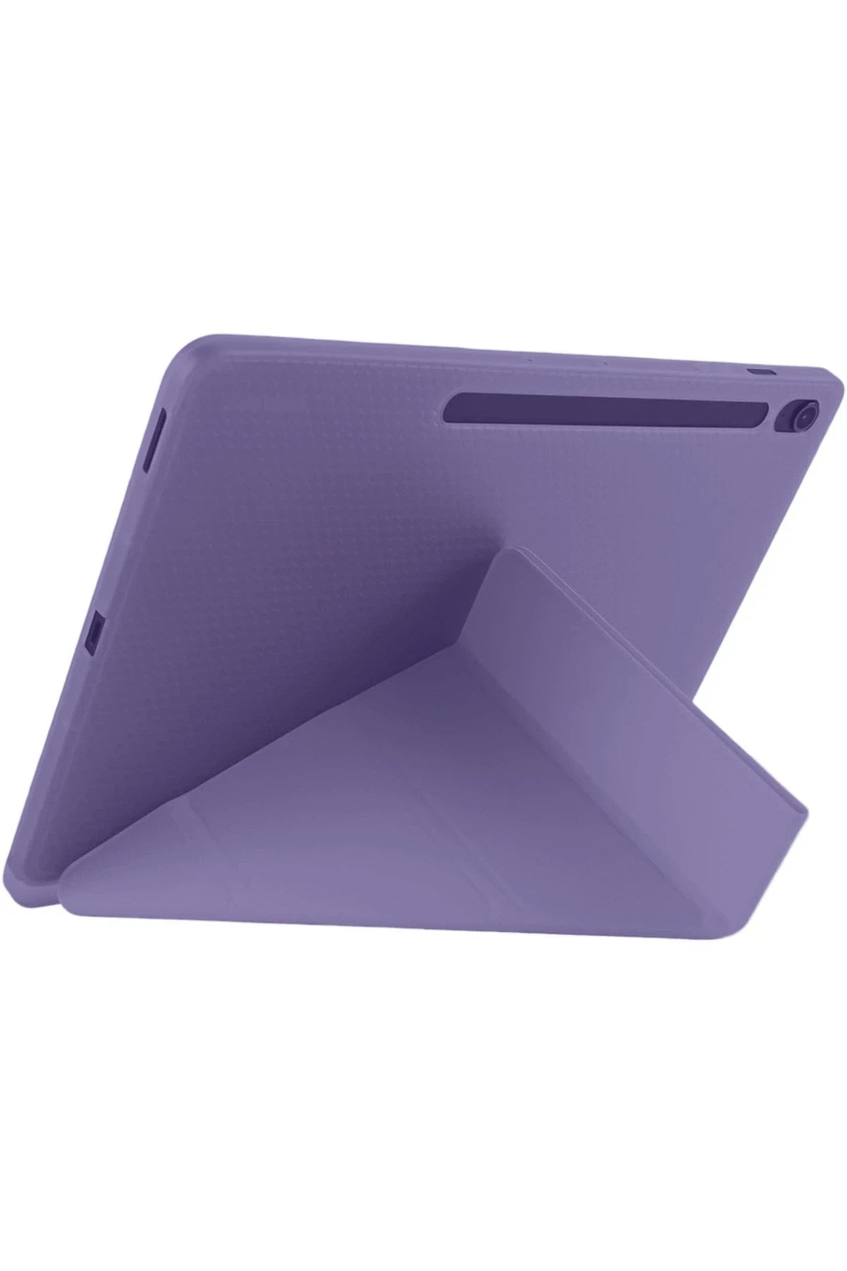 Mey İthalat® iPad Pro 11 (2024) Kılıf Kalemlikli Hugo Tablet Kılıfı - Mor