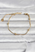 Mey İthalat® 316L Çelik Gold Renk Top Zincirli Kadın Bileklik
