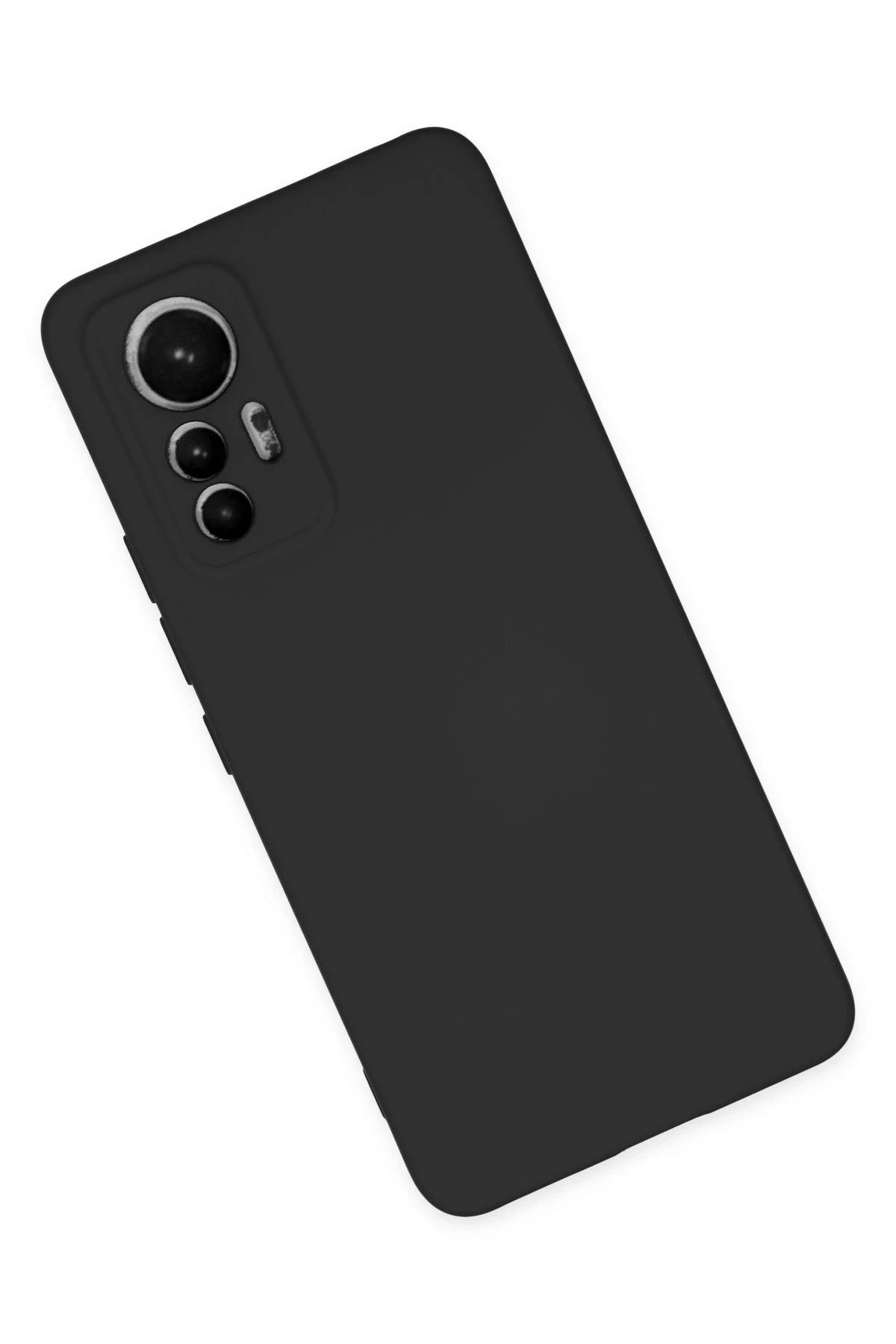 Mey İthalat® Mi 12 Lite Kılıf Nano içi Kadife Silikon - Siyah
