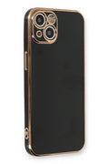 Mey İthalat® iPhone 13 Kılıf Volet Silikon - Siyah