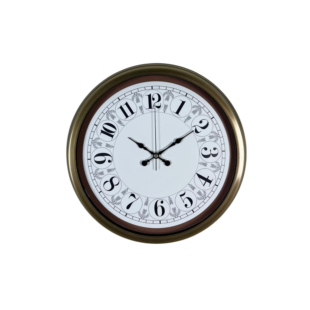 Eskitme Motifli 40 Cm Metal Duvar Saati