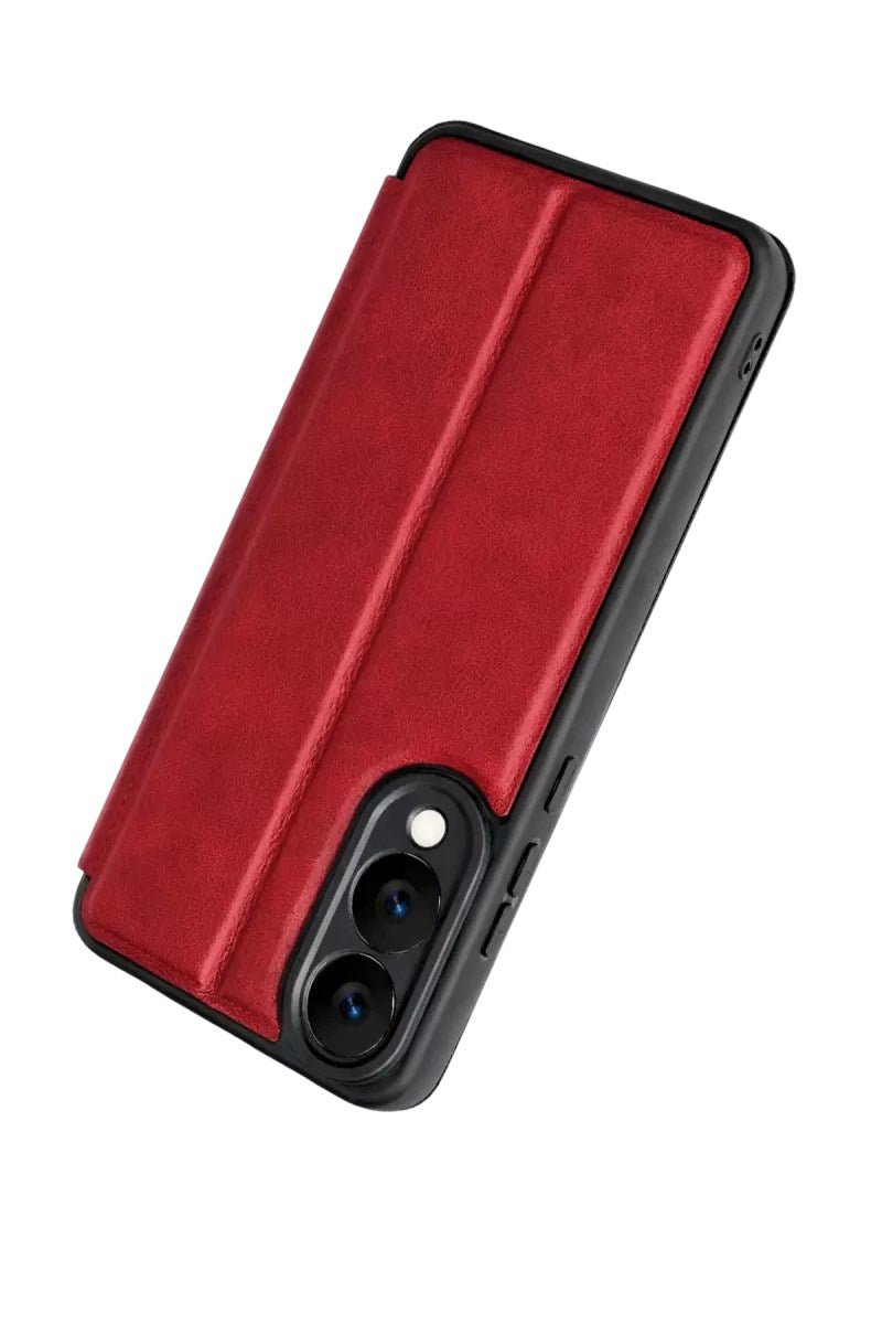 Mey İthalat® Samsung Galaxy S25 Edge Flip Cover - Kırmızı