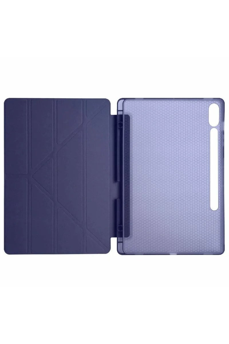 Mey İthalat® Samsung Galaxy X510 Tab S9 FE 11 Kılıf Kalemlikli Mars Tablet Kılıfı - Lacivert