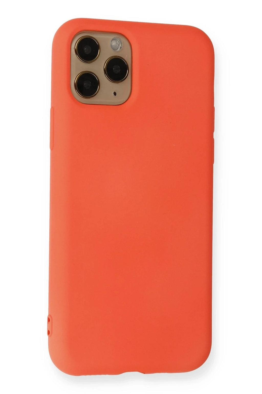 Mey İthalat® iPhone 11 Pro Kılıf Nano içi Kadife Silikon - Turuncu