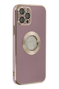 Mey İthalat® iPhone 12 Pro Kılıf Store Silikon - Mor