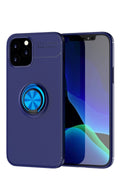 Mey İthalat® iPhone 12 Kılıf Range Yüzüklü Silikon - Mavi