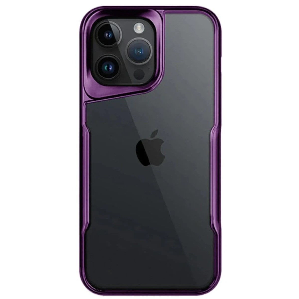 Mey İthalat® iPhone 14 Pro Max Kılıf Boyi Silikon Kapak - Derin Mor