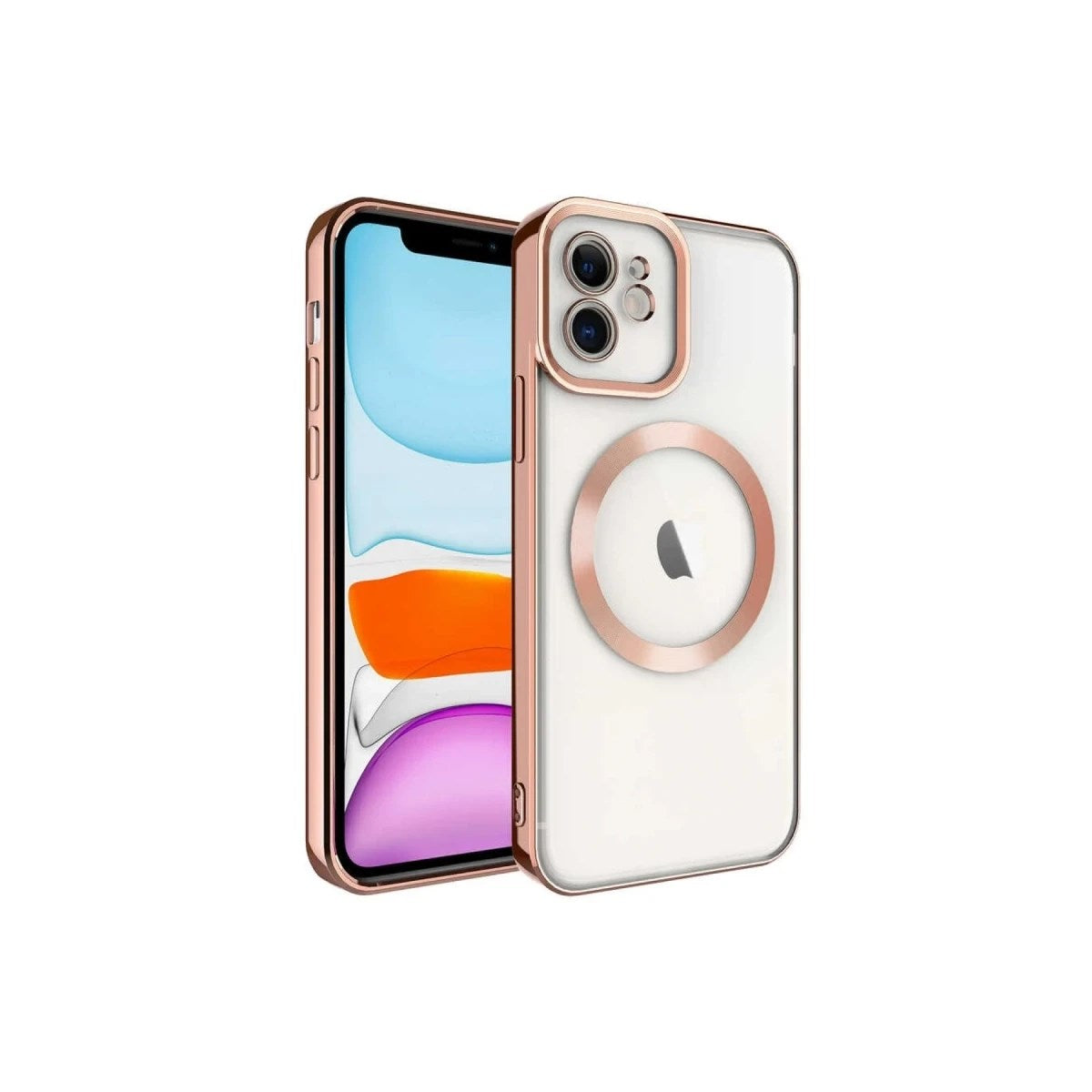 Mey İthalat® iPhone 12 Kılıf Kross Magneticsafe Kapak - Rose