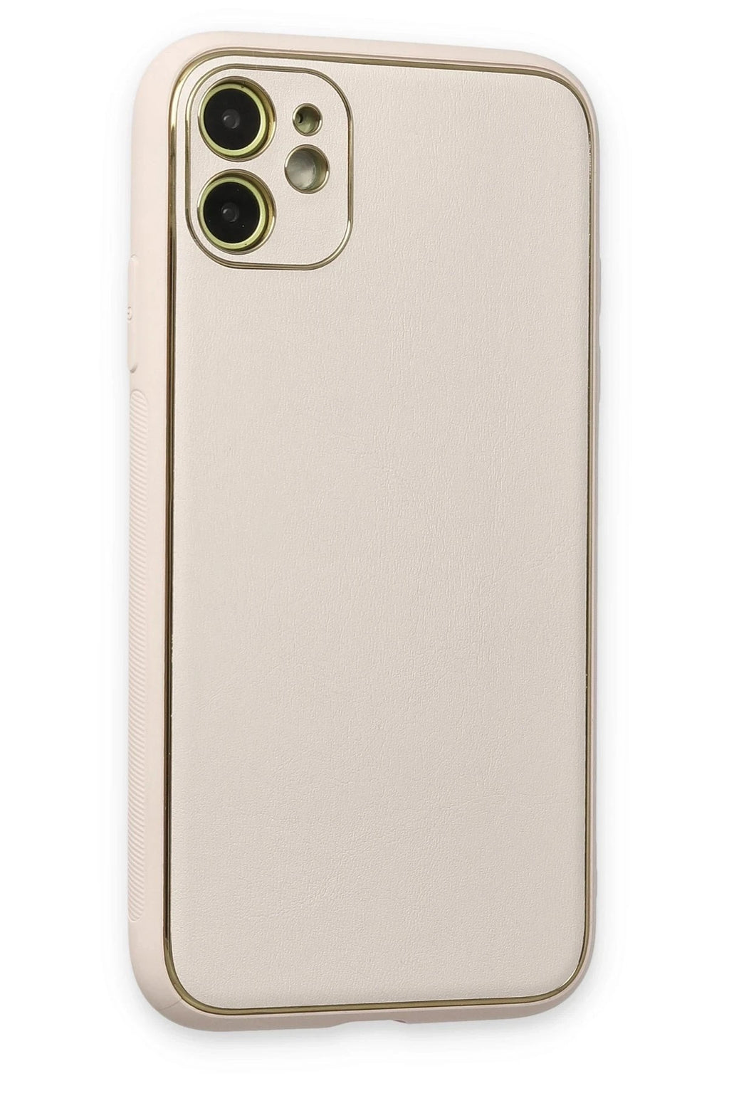 Mey İthalat® iPhone 12 Kılıf Coco Deri Silikon Kapak - Beyaz