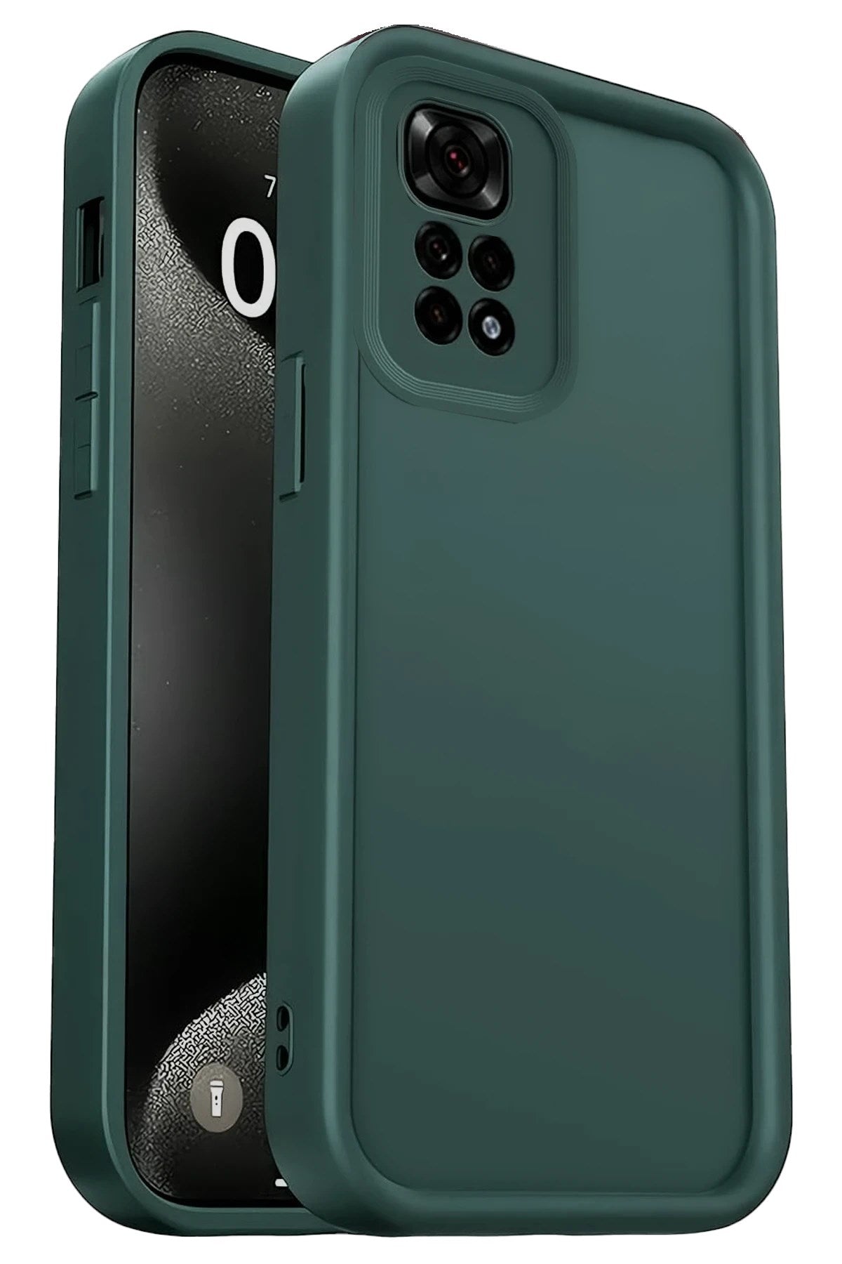 Mey İthalat® Redmi 10 2022 Kılıf Viera Silikon - Koyu Yeşil