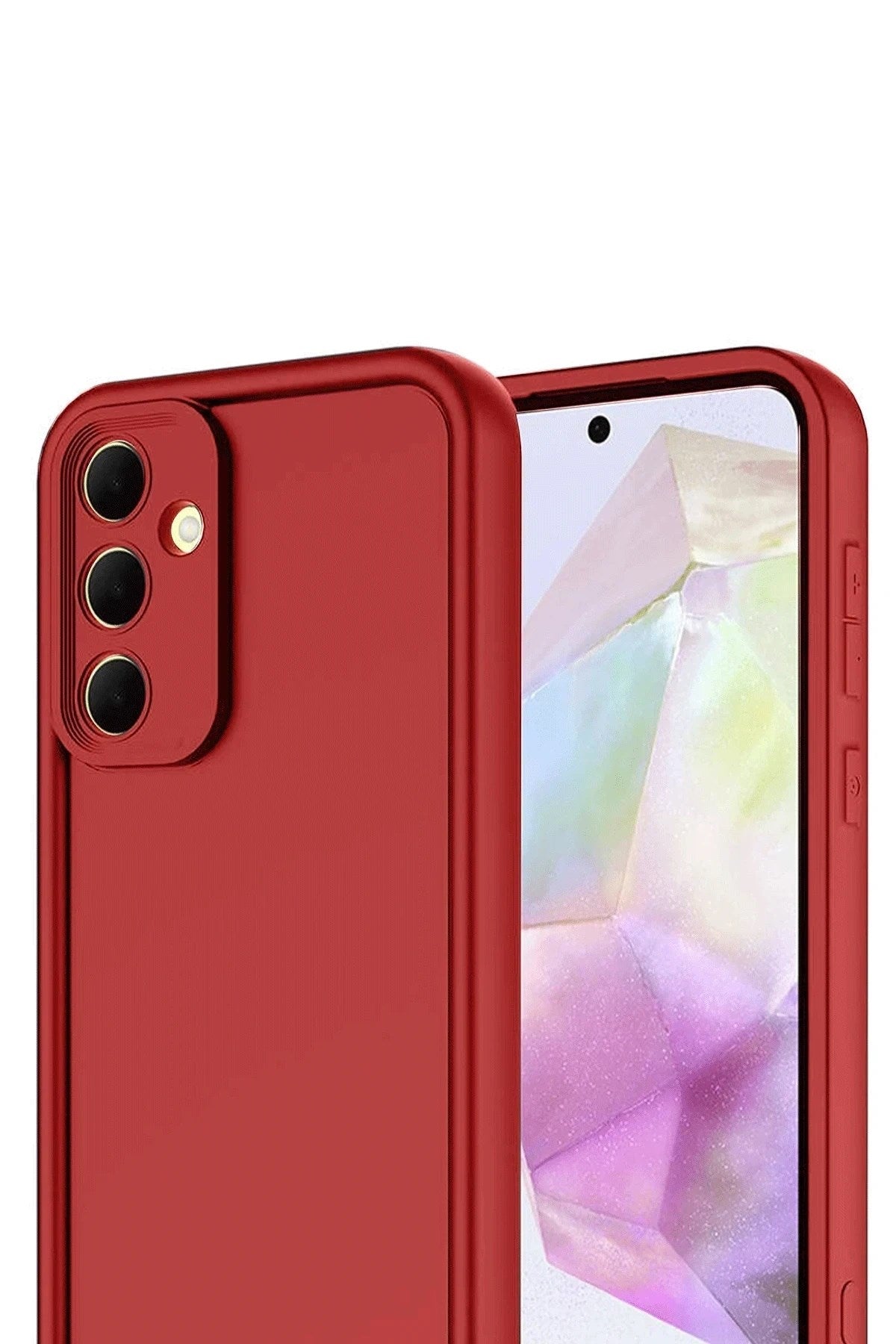 Mey İthalat® Samsung Galaxy A17 5G Viera Silikon - Kırmızı
