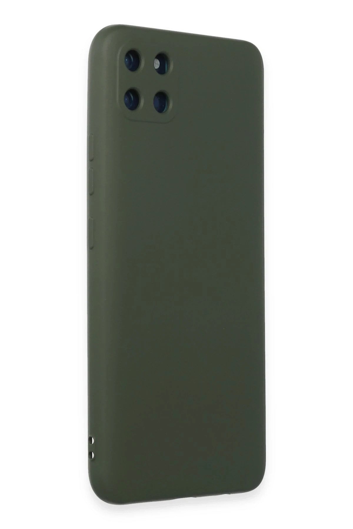 Mey İthalat® Realme C11 Kılıf Nano içi Kadife Silikon - Koyu Yeşil