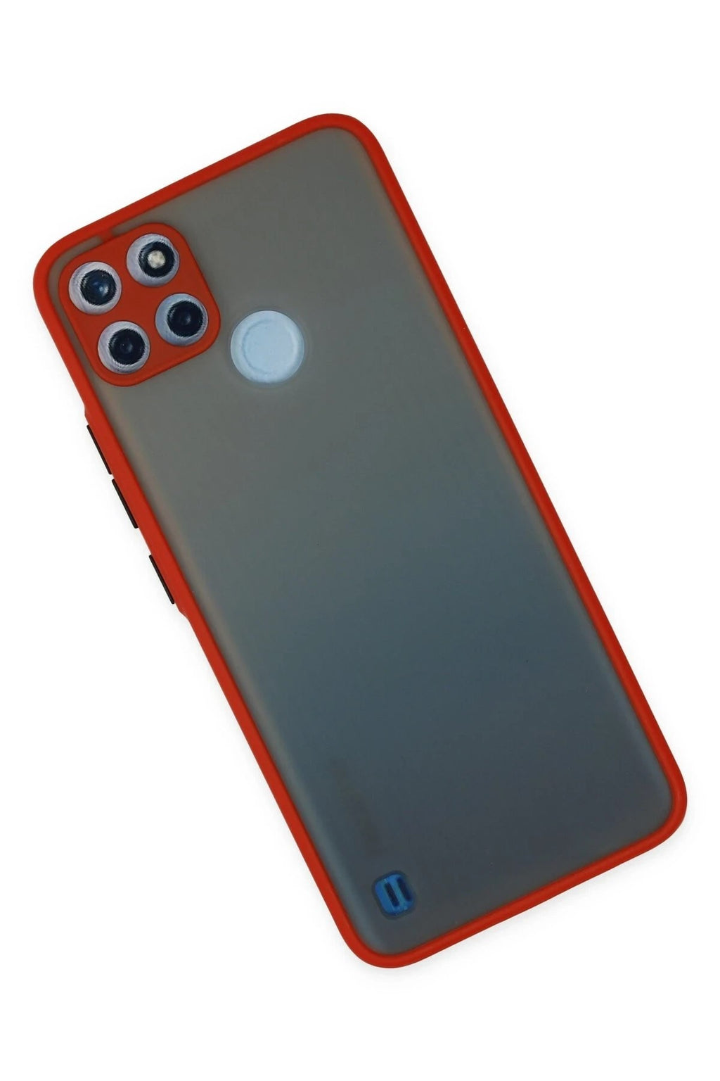 Mey İthalat® Realme C21Y Kılıf Montreal Silikon Kapak - Kırmızı