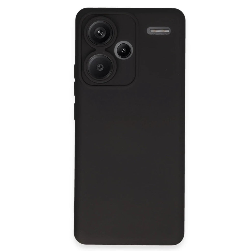 Mey İthalat® Redmi Note 13 Pro Plus Kılıf Nano içi Kadife Silikon - Siyah