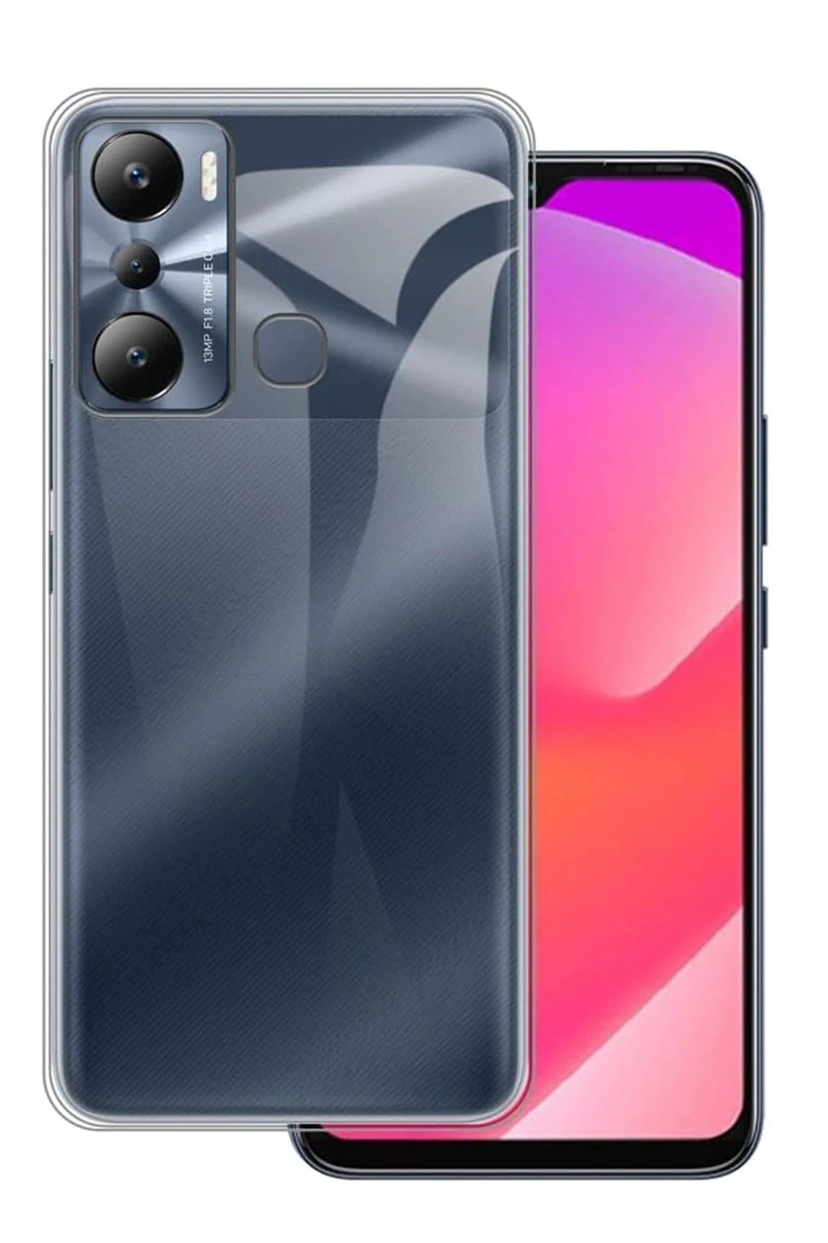 Mey İthalat® İnfinix Hot 20i Kılıf Lüx Şeffaf Silikon