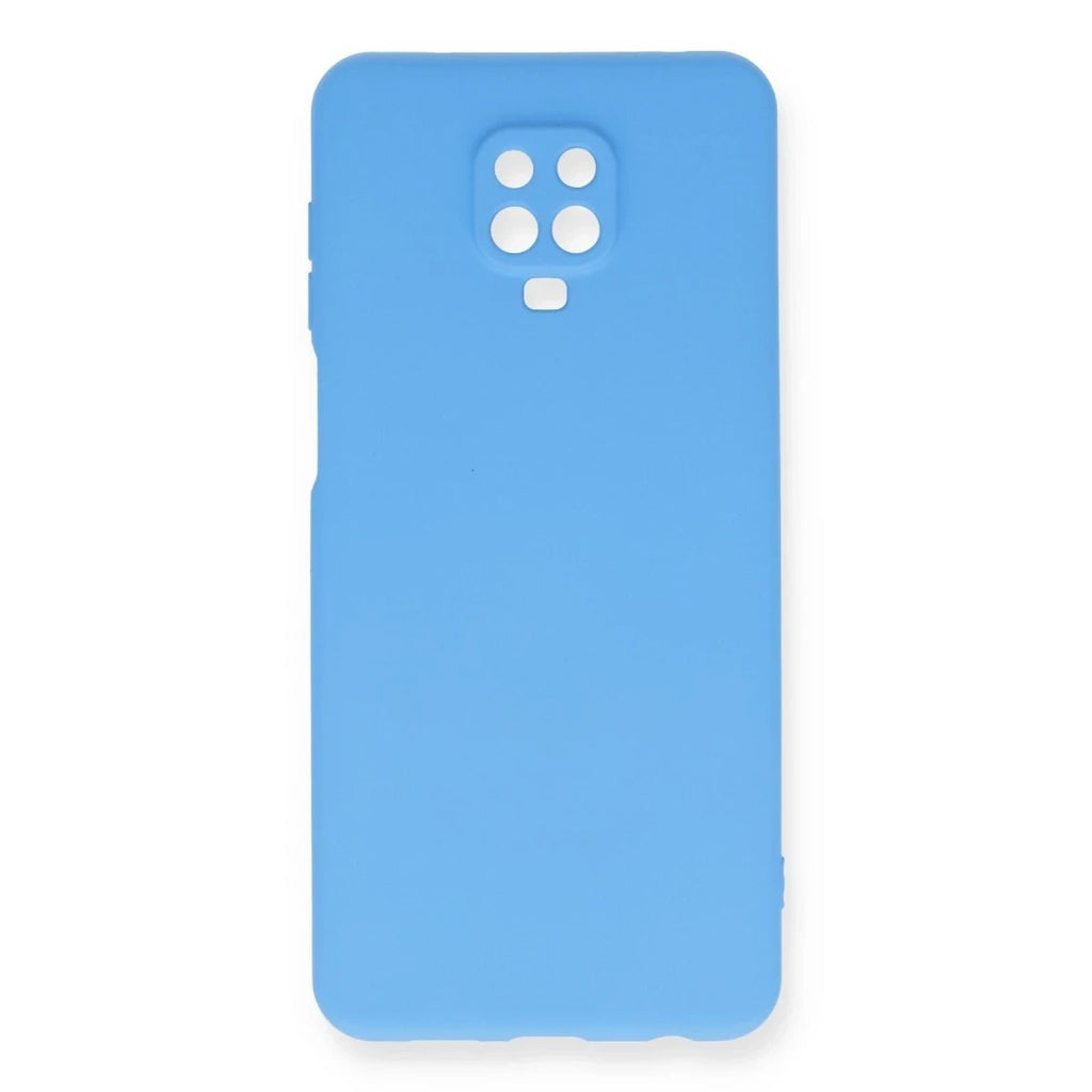 Mey İthalat® Redmi Note 9 Pro Kılıf Nano içi Kadife Silikon - Mavi