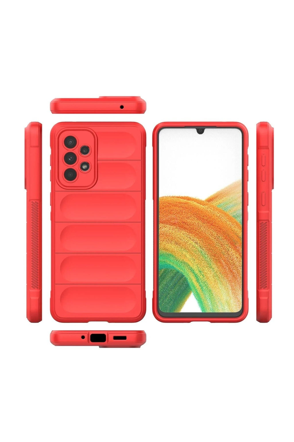 Mey İthalat® Samsung Galaxy A33 5G Kılıf Optimum Silikon - Kırmızı