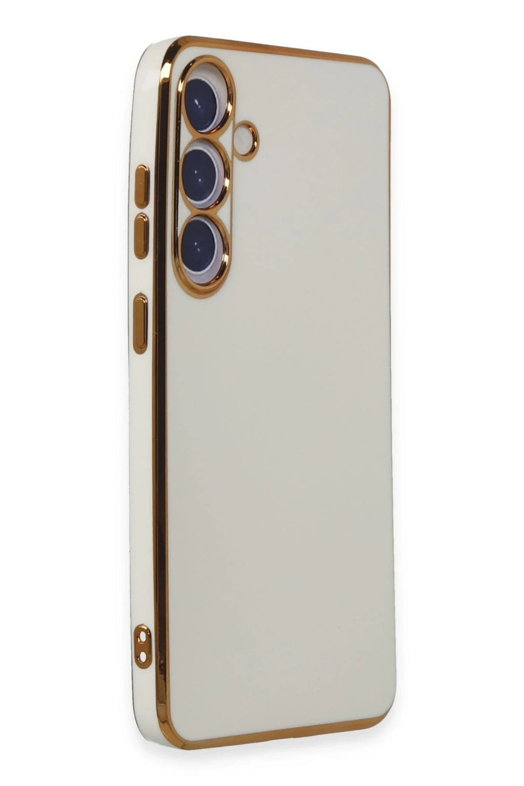 Mey İthalat® Samsung Galaxy S24 Plus Kılıf Volet Silikon - Beyaz