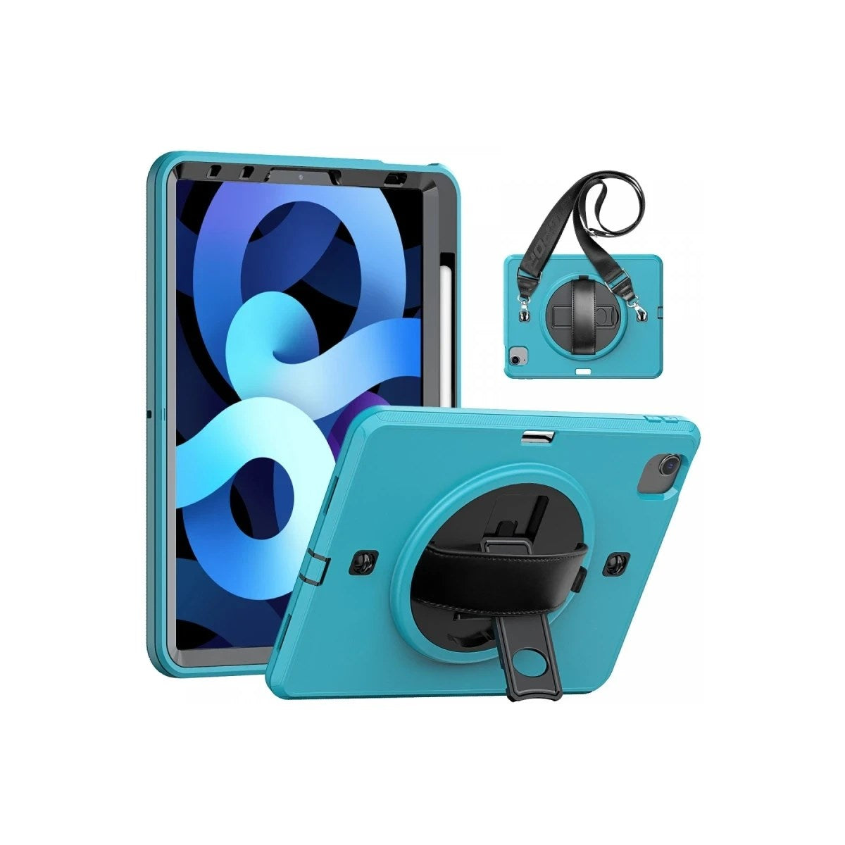 Mey İthalat® iPad Pro 11 (2020) Kılıf Strap-C Otterbox Tablet Kapak - Mavi